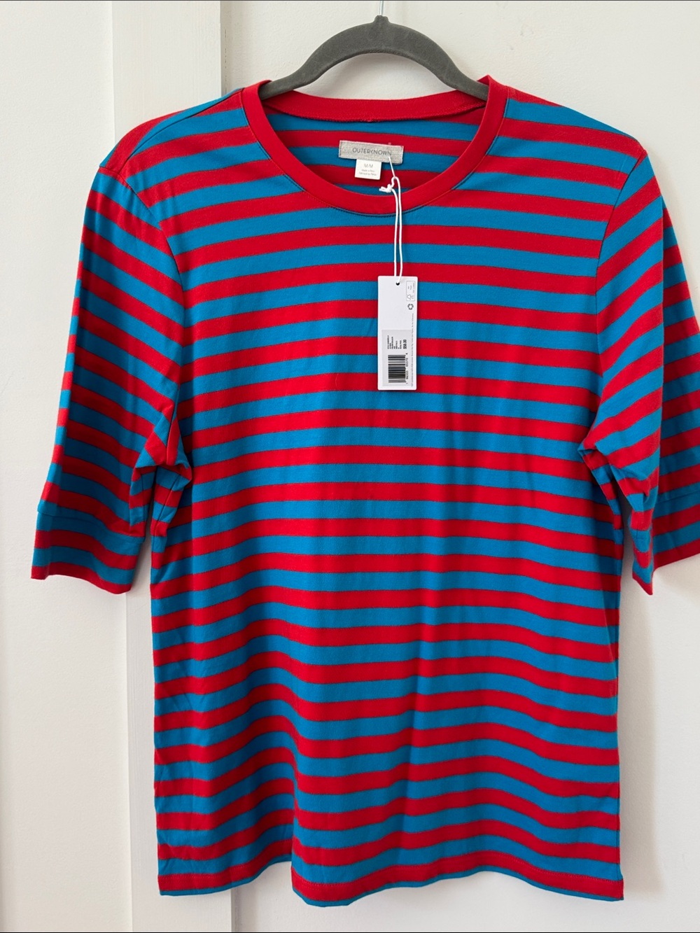 NWT Outerknown Striped Tee Size M